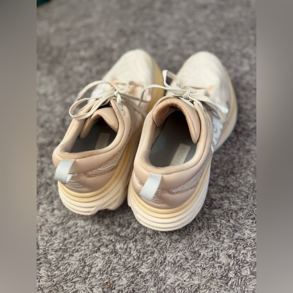 Men’s HOKA Bondi Running Activewear Shoe Oat Milk/Barley Size 10.5B - Picture 14 of 16